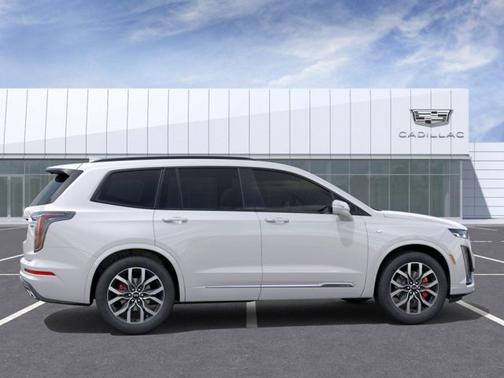 Crystal White Tricoat 2025 Cadillac XT6 AWD Sport