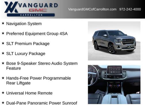 Satin Steel Metallic 2022 GMC Yukon SLT