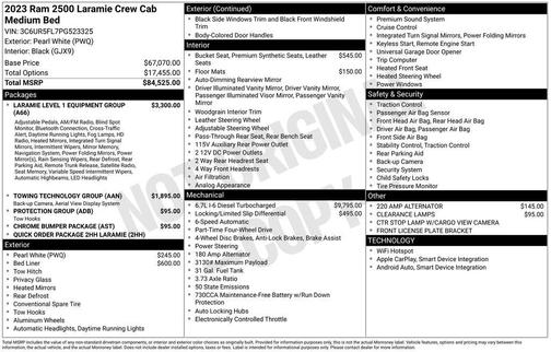 2023 RAM 2500 Laramie Crew Cab 4x4 6'4' Box