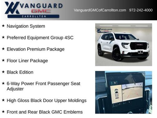 Summit White 2026 GMC Acadia Elevation FWD