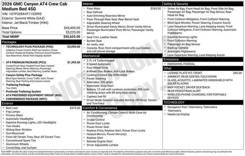 2026 GMC Canyon AT4