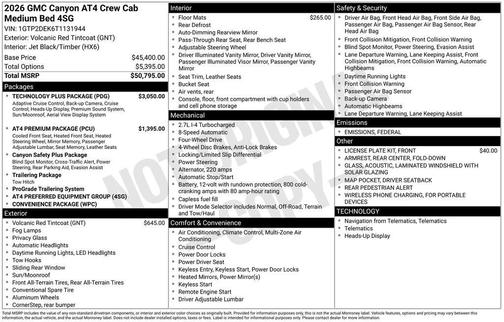 2026 GMC Canyon AT4