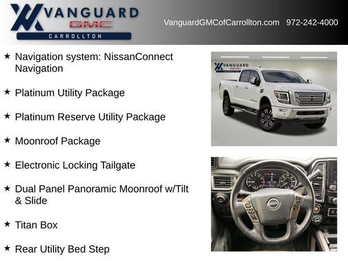 Pearl White 2023 Nissan Titan XD Platinum Reserve