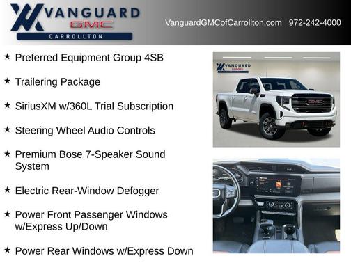 Summit White 2025 GMC Sierra 1500 AT4