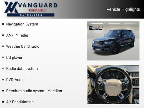 2016 Land Rover Range Rover 5.0L Supercharged