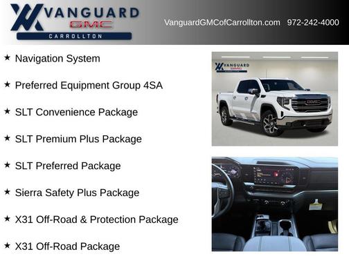 Summit White 2024 GMC Sierra 1500 SLT