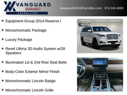 Pearl Metallic 2022 Lincoln Navigator Reserve