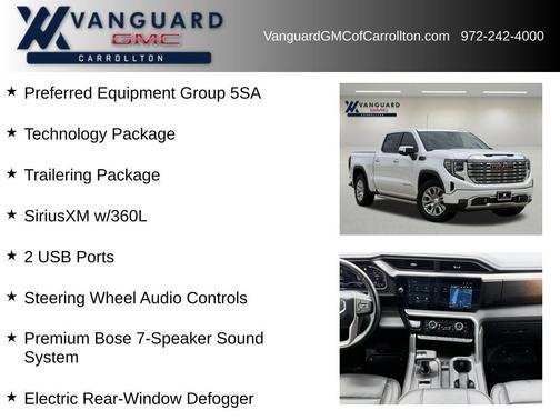 White Frost Tricoat 2023 GMC Sierra 1500 Denali