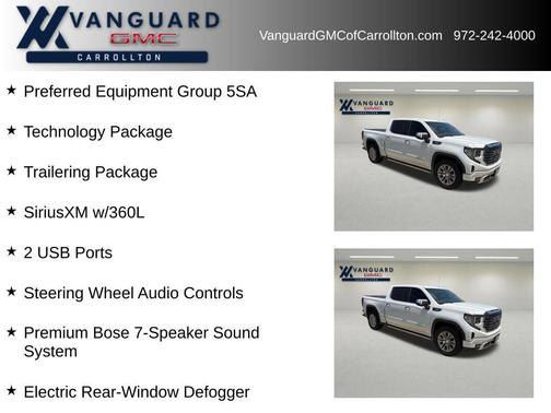 White Frost Tricoat 2023 GMC Sierra 1500 Denali