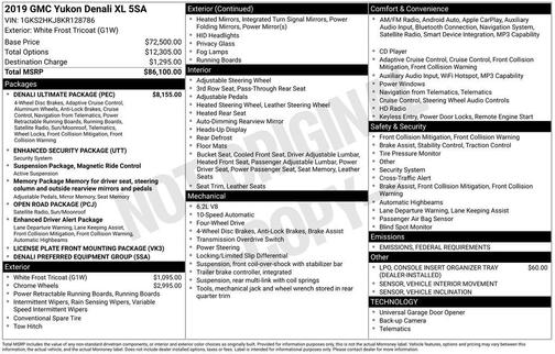 2019 GMC Yukon XL Denali