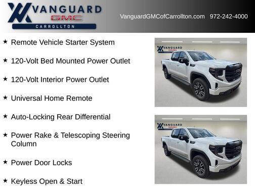 Summit White 2024 GMC Sierra 1500 AT4