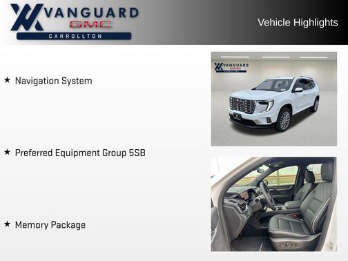 2026 GMC Acadia Denali