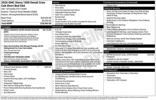 2026 GMC Sierra 1500 Denali