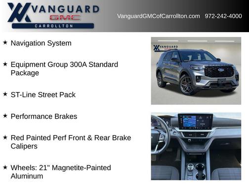 Carbonized Gray Metallic 2025 Ford Explorer ST-Line