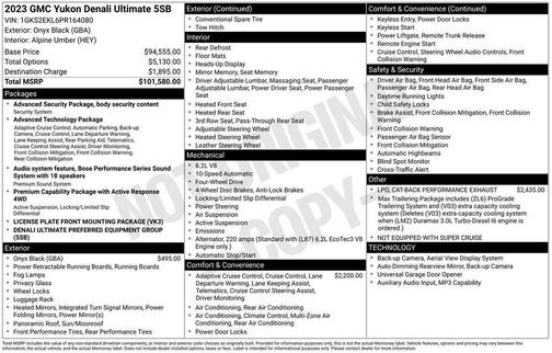 2023 GMC Yukon Denali Ultimate