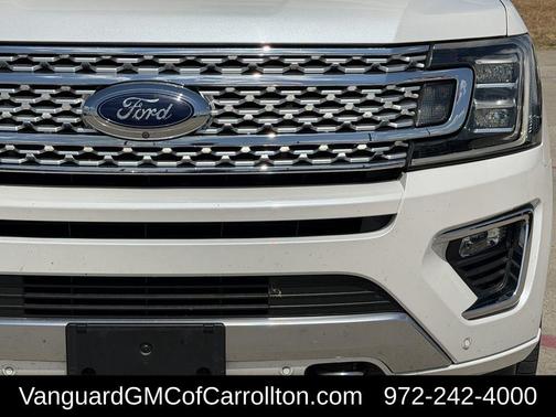 White Platinum Metallic Tri-Coat 2019 Ford Expedition Max Platinum