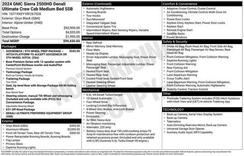 2024 GMC Sierra 2500 Denali Ultimate