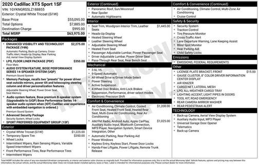 2020 Cadillac XT5 Sport
