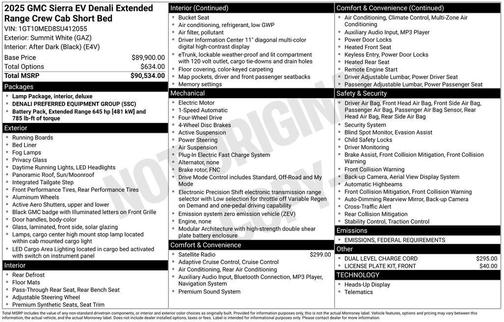 2025 GMC Sierra EV Extended Range Denali