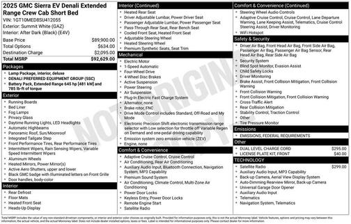 2025 GMC Sierra EV Extended Range Denali