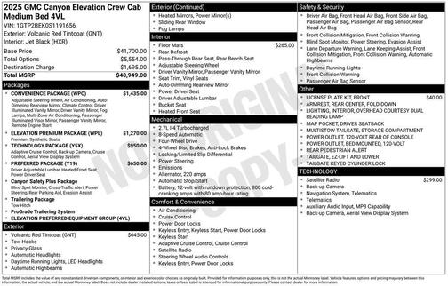 2025 GMC Canyon Elevation