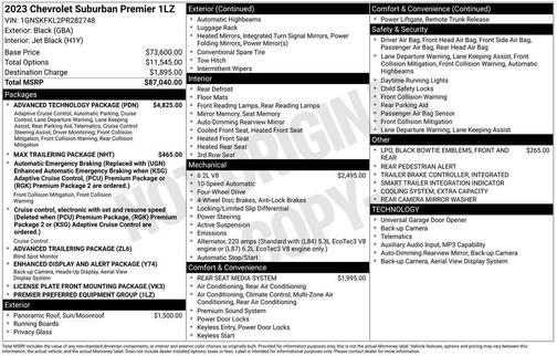 2023 Chevrolet Suburban Premier