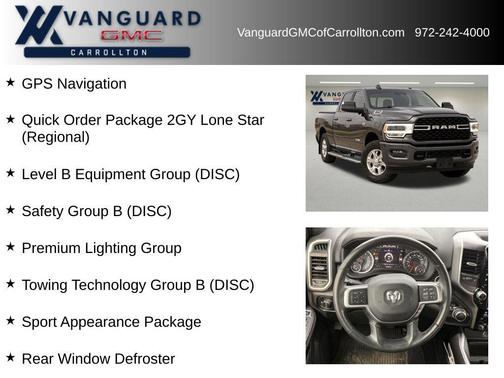 2022 RAM 2500 Lone Star Crew Cab 4x2 6'4' Box