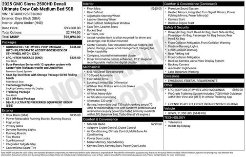 2025 GMC Sierra 2500 Denali Ultimate