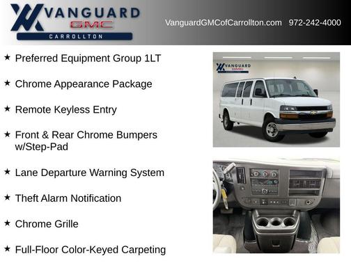 Summit White 2020 Chevrolet Express 3500 RWD 3500 Extended Wheelbase LT