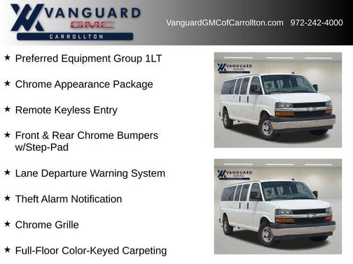 Summit White 2020 Chevrolet Express 3500 RWD 3500 Extended Wheelbase LT