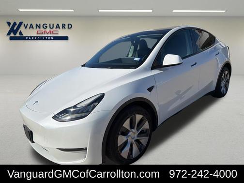 Pearl White Multi-Coat 2022 Tesla Model Y Long Range Dual Motor All-Wheel Drive