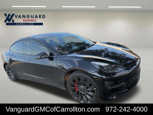 Solid Black 2023 Tesla Model 3 Performance
