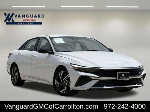 Serenity White 2025 Hyundai ELANTRA HEV SEL Sport