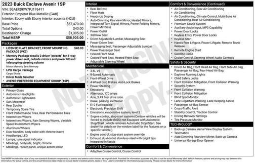 2023 Buick Enclave Avenir