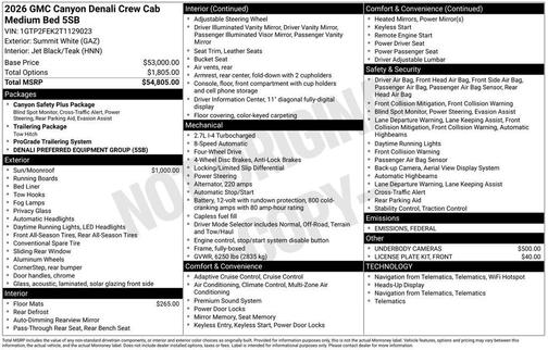 2026 GMC Canyon Denali