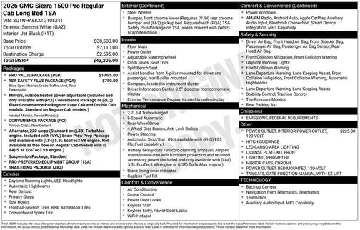 2026 GMC Sierra 1500 Pro