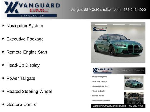 Isle of Man Green Metallic 2022 BMW M3 Competition xDrive