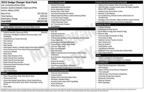 2023 Dodge Charger R/T Scat Pack