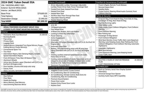 2024 GMC Yukon Denali