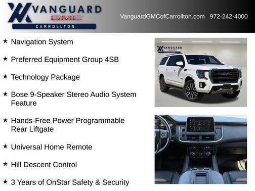 Summit White 2023 GMC Yukon XL 4WD AT4