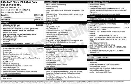 2024 GMC Sierra 1500 AT4X