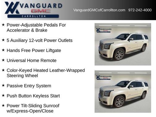 White Diamond Clearcoat 2015 GMC Yukon Denali