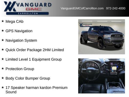 2020 RAM 3500 Limited Mega Cab 4x4 6'4' Box