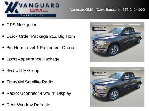 Granite Crystal Metallic Clearcoat 2020 RAM 1500 Big Horn/Lone Star