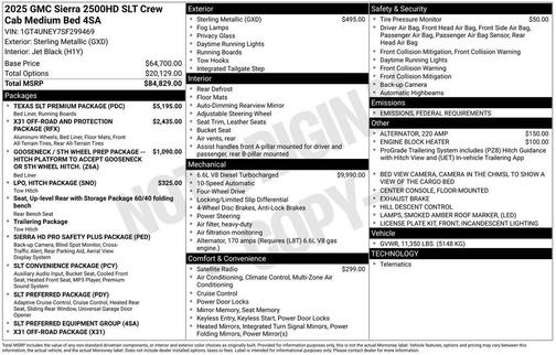 2025 GMC Sierra 2500 SLT