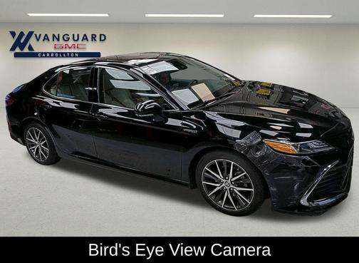 Midnight Black Metallic 2021 Toyota Camry Hybrid XLE