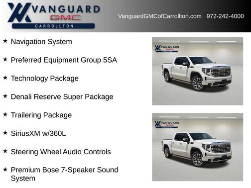 White Frost Tricoat 2024 GMC Sierra 1500 Denali