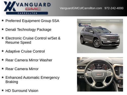 Satin Steel Metallic 2021 GMC Acadia Denali