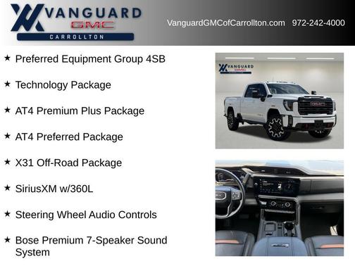 Summit White 2024 GMC Sierra 2500 AT4