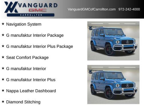 G manufaktur South Sea Blue Metallic 2021 Mercedes-Benz AMG G 63 4MATIC
